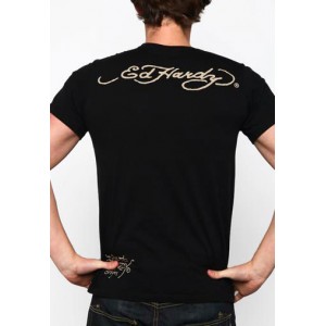 Men's Ed Hardy Death Before Dishonor Basic Tee black