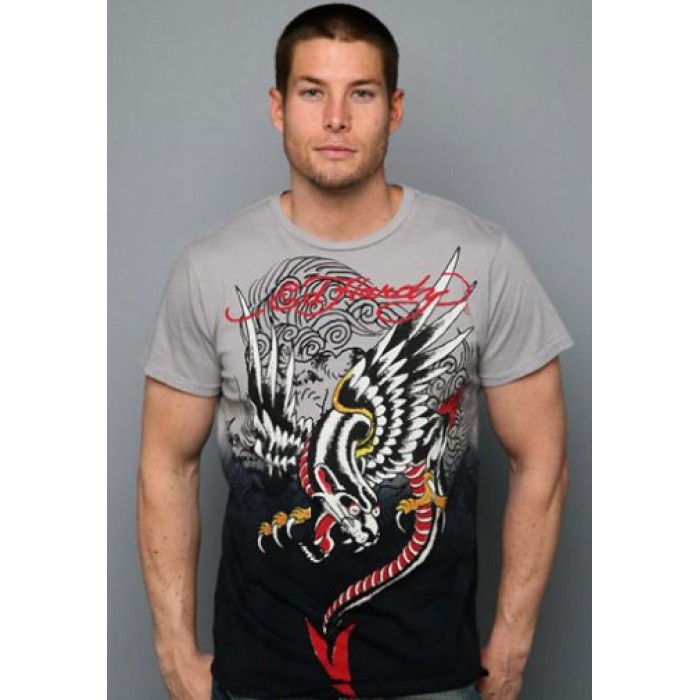 Men's Ed Hardy Pan Dragon Dip Dye Tee