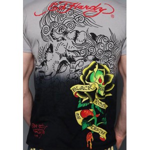 Men's Ed Hardy Pan Dragon Dip Dye Tee