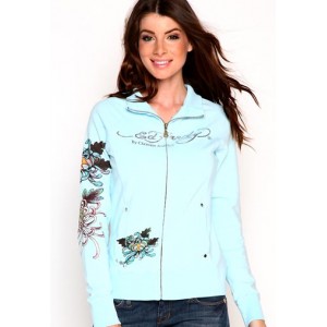 Women's Ed Hardy Bluebird Platinum Track Jacket