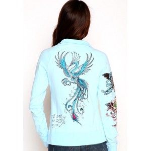 Women's Ed Hardy Bluebird Platinum Track Jacket