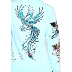 Women's Ed Hardy Bluebird Platinum Track Jacket