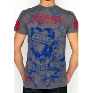 Men's Ed Hardy Kamikaze Multiprint Platinum Tee