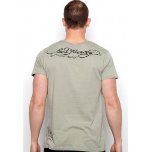 Men's Ed Hardy True Heart Basic Tee olive