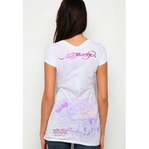 Women's Ed Hardy Skull In Love Roses Specialty Tunic