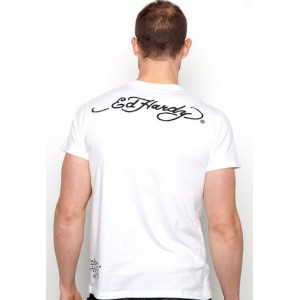 Men's Ed Hardy Surfing Panther Basic Tee off white