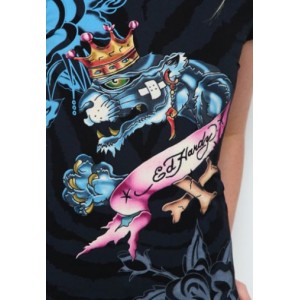 Women's Ed Hardy King Panther Specialty Tee