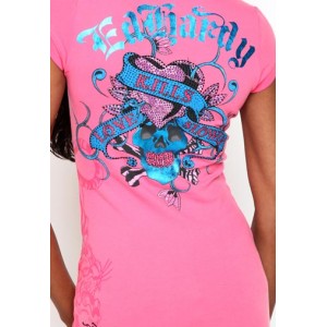 Women's Ed Hardy LKS Dedicated To The One I Love Polo