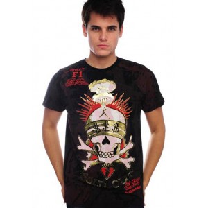 Men's Ed Hardy Sold Out Skull Specialty Tee