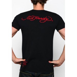 Men's Ed Hardy Death Or Glory Basic Tee balck