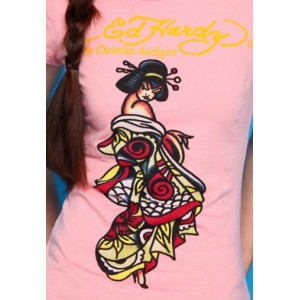 Women's Ed Hardy Flirty Geisha Basic Tee