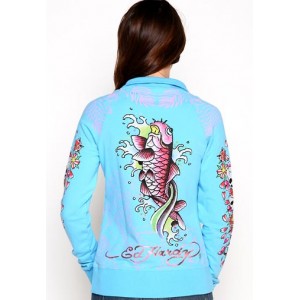 Women's Ed Hardy Rose Butterfly Specialty Track Jacket