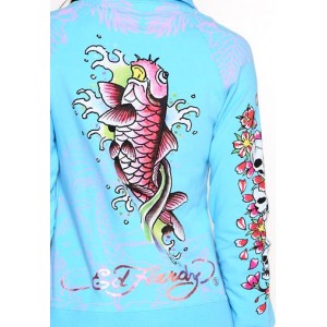 Women's Ed Hardy Rose Butterfly Specialty Track Jacket
