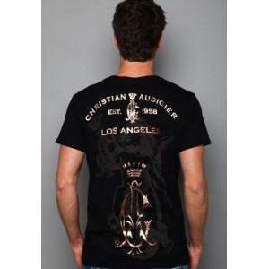 Christian Audigier Riding High Enzyme Washed Tee Black